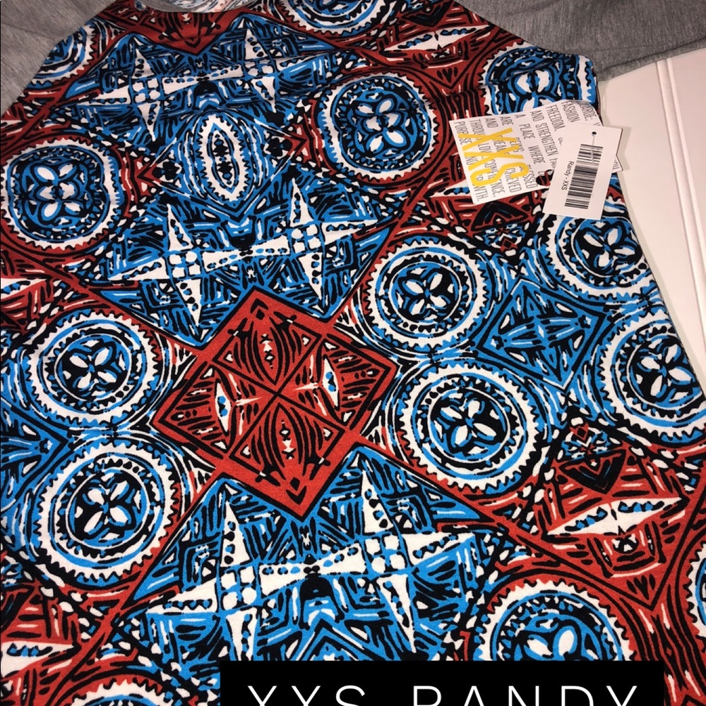 Two NWT LulaRoe Randy Tees XXS